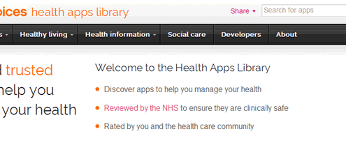 NHS Health Apps Library